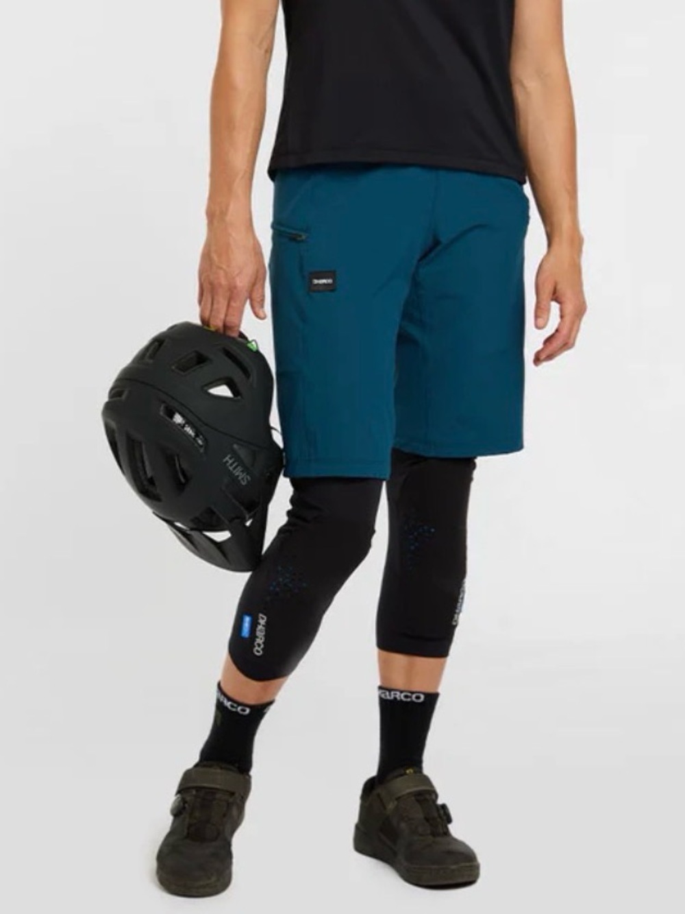 NWT [DHARCO] Trail Bicycle Cycle Cycling Cargo Shorts Moroccan Blue Women’s S